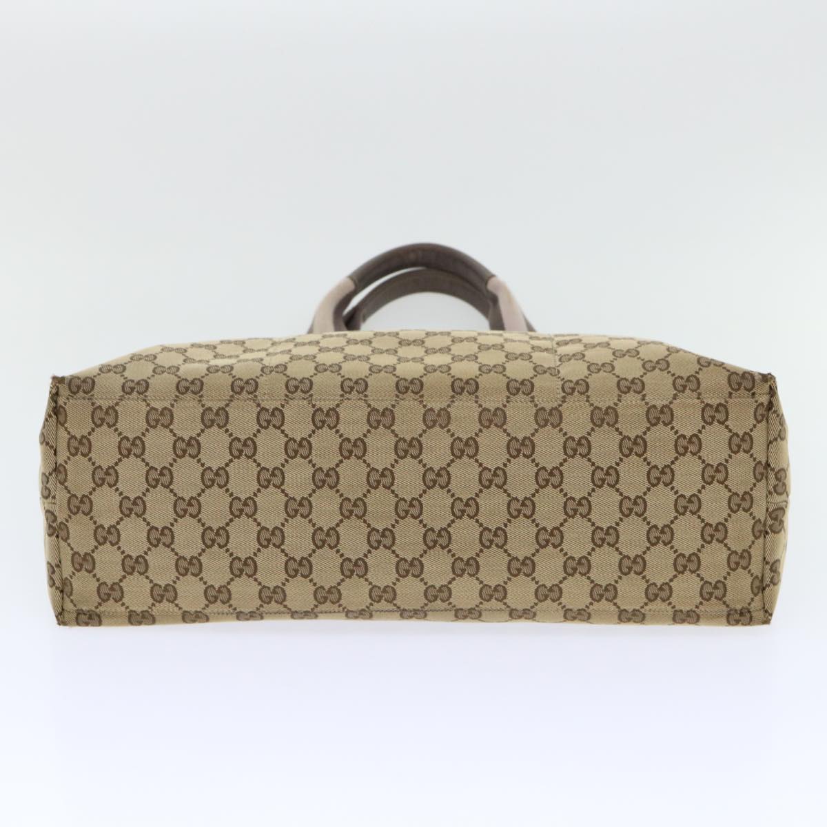 GUCCI GG Canvas Web Sherry Line Nylon Mat Hand Bag 2Set Beige Pink ac2073
