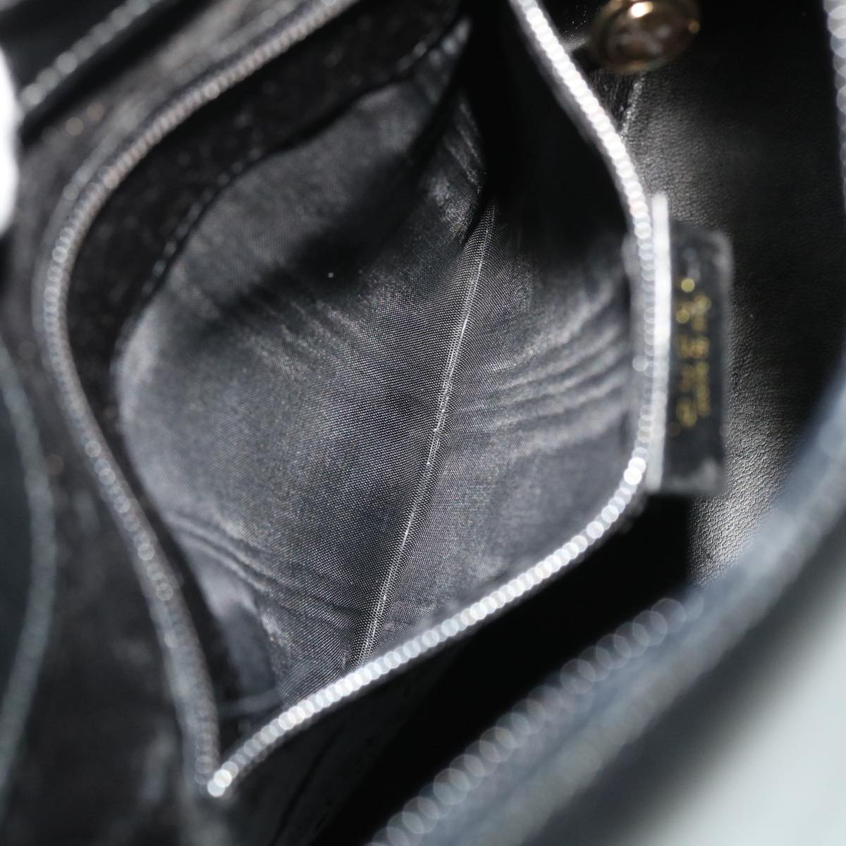 GUCCI Bamboo Shoulder Bag Leather Black 001.3007.001274 ac2080