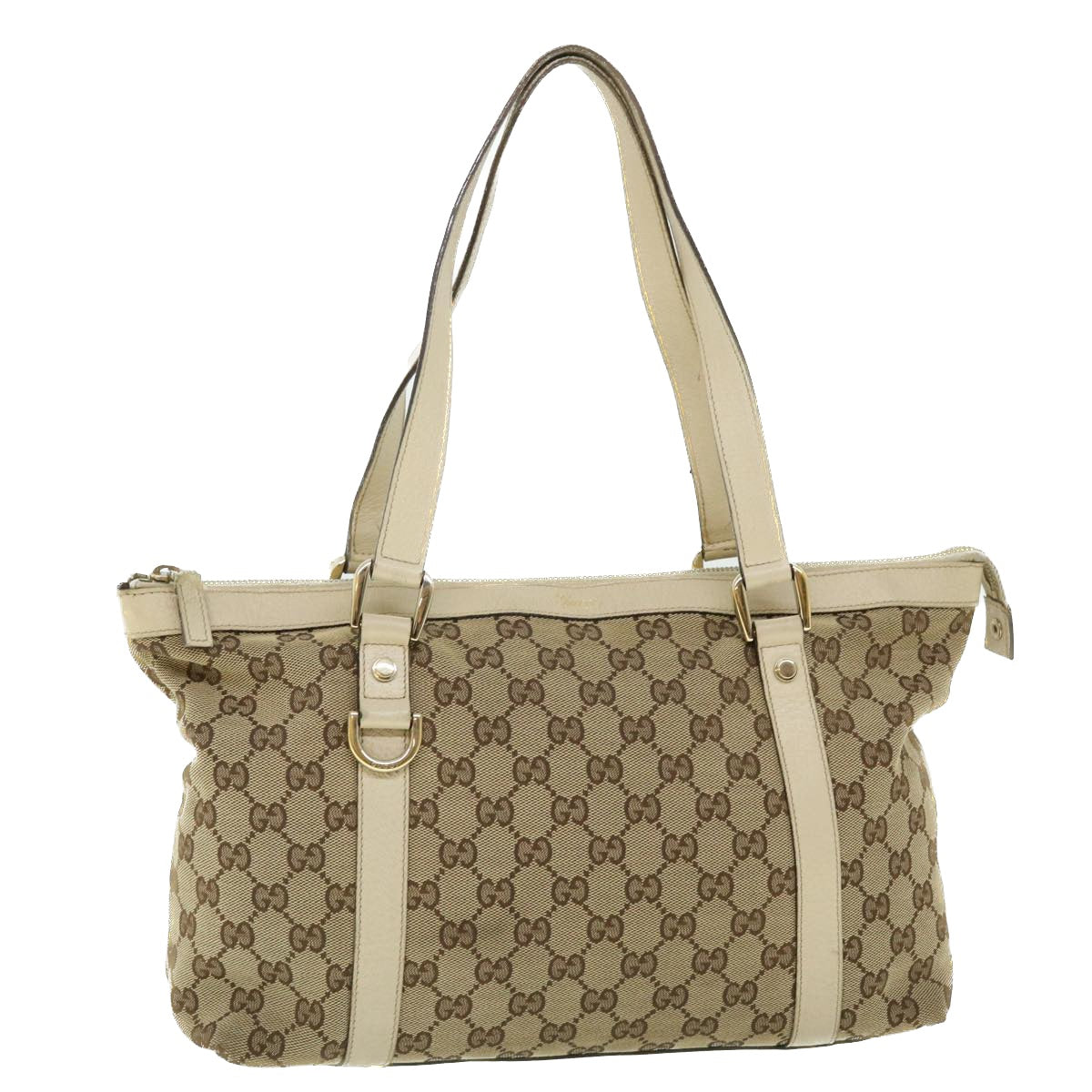 GUCCI GG Canvas Tote Bag Beige 141470 ac2124