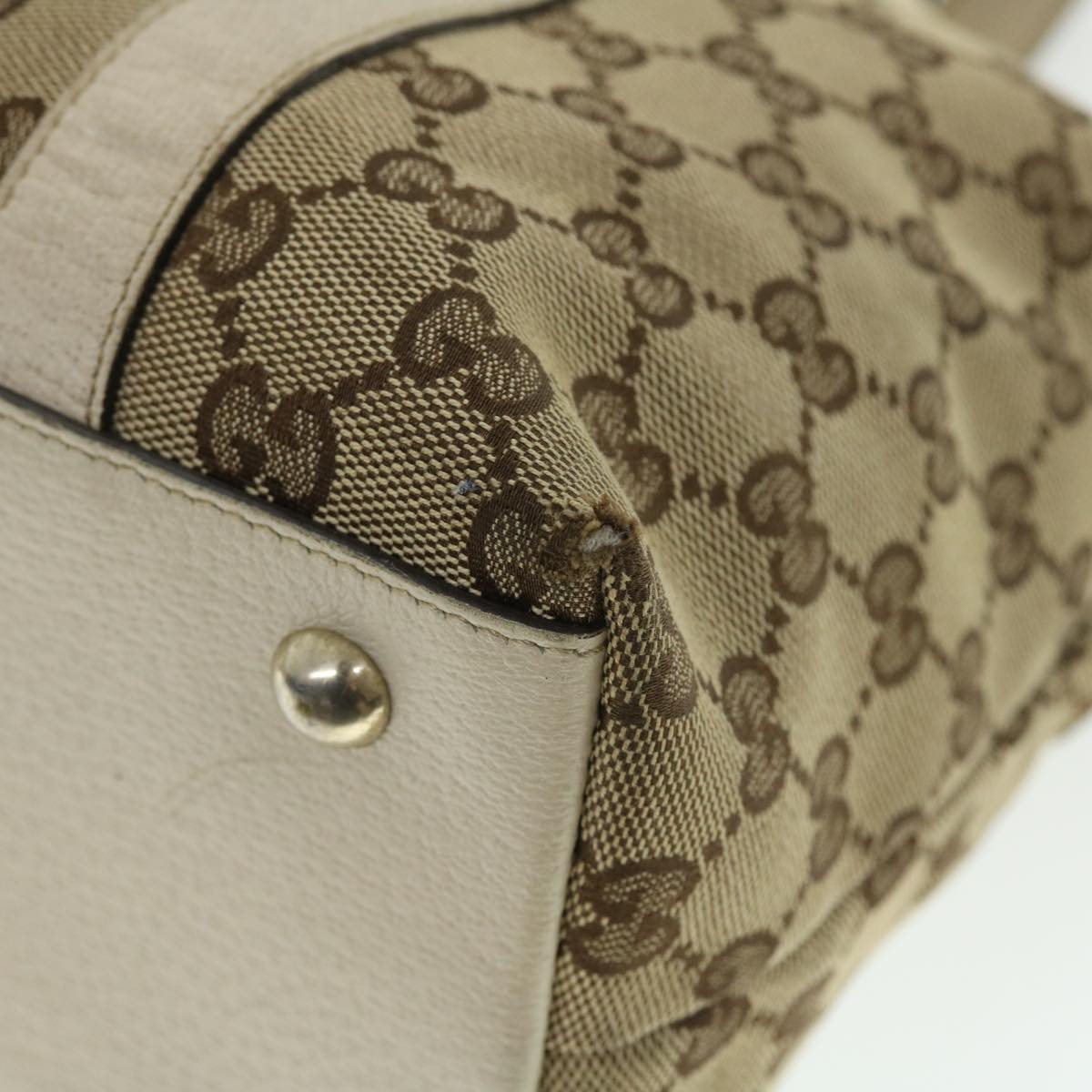 GUCCI GG Canvas Tote Bag Beige 141470 ac2124