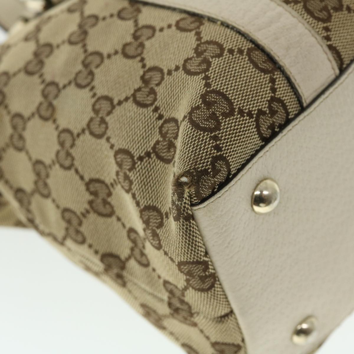 GUCCI GG Canvas Tote Bag Beige 141470 ac2124
