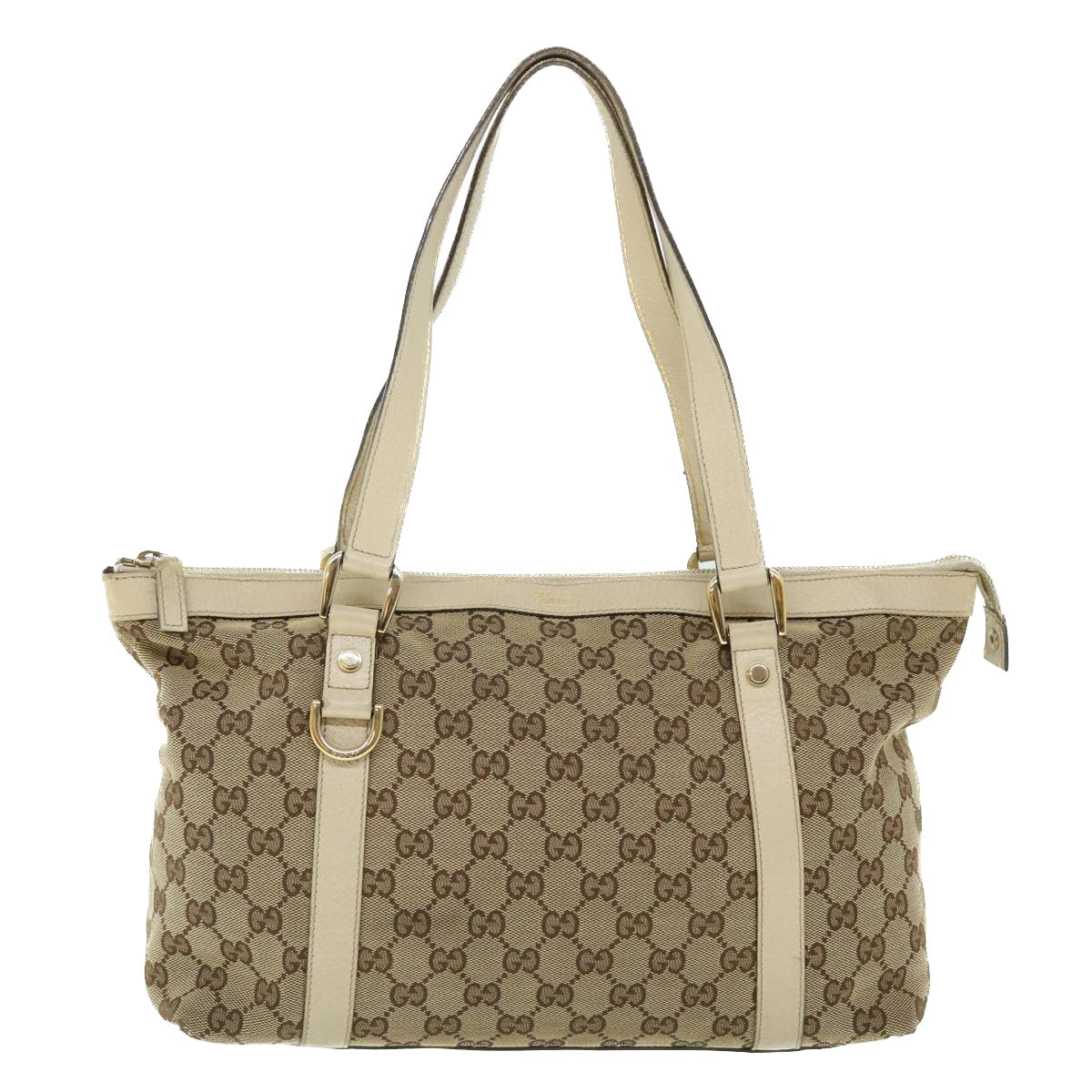 GUCCI GG Canvas Tote Bag Beige 141470 ac2124