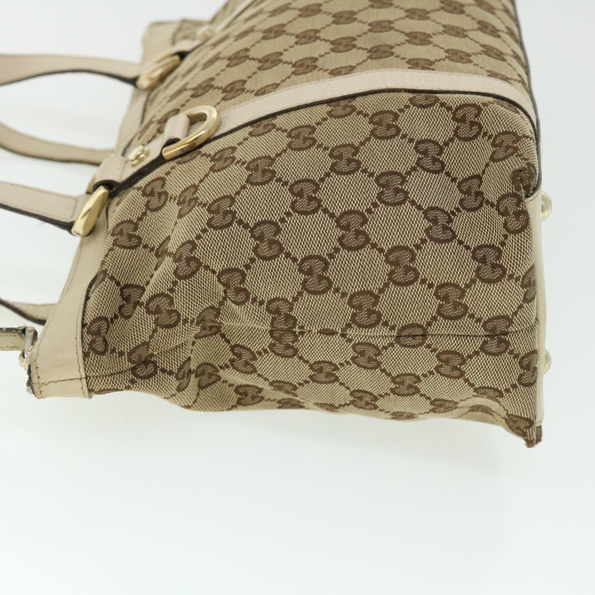 GUCCI GG Canvas Tote Bag Beige 141470 ac2124