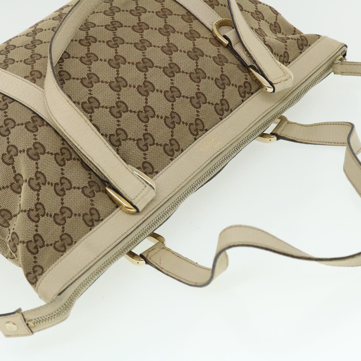 GUCCI GG Canvas Tote Bag Beige 141470 ac2124
