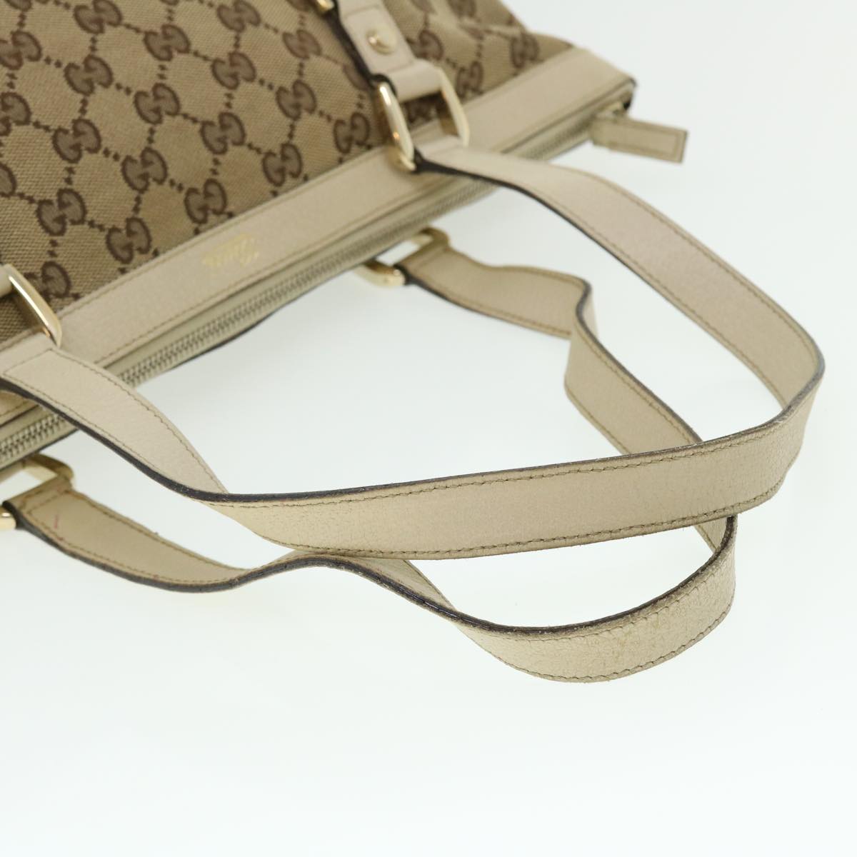 GUCCI GG Canvas Tote Bag Beige 141470 ac2124