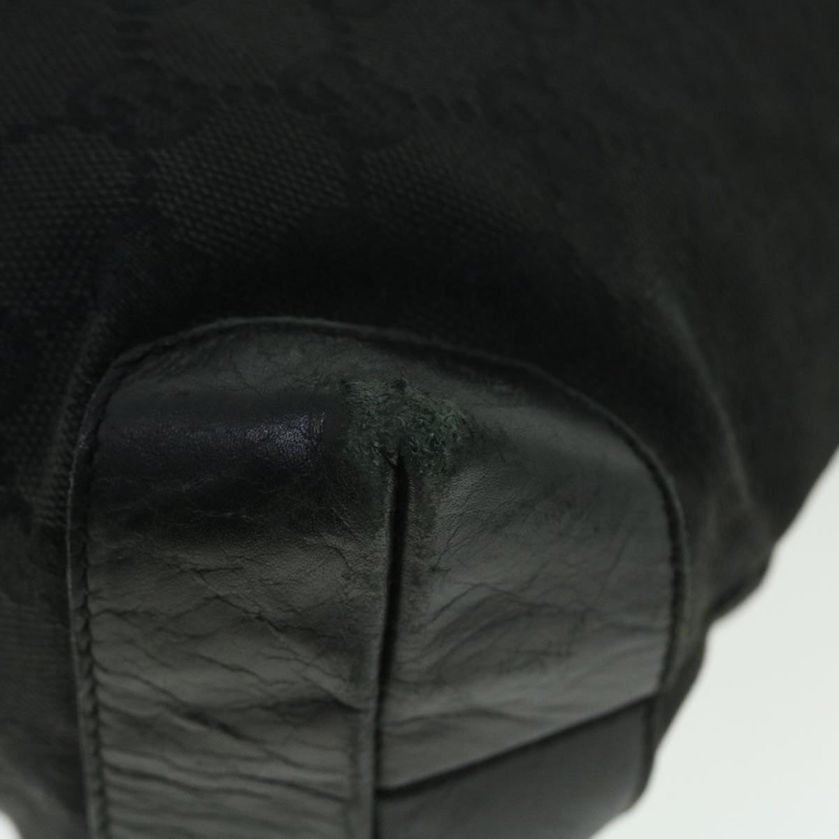 GUCCI GG Canvas Tote Bag Black 28893 ac2126