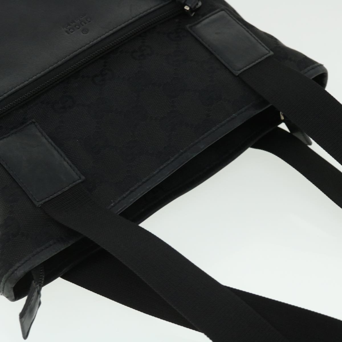 GUCCI GG Canvas Tote Bag Black 28893 ac2126