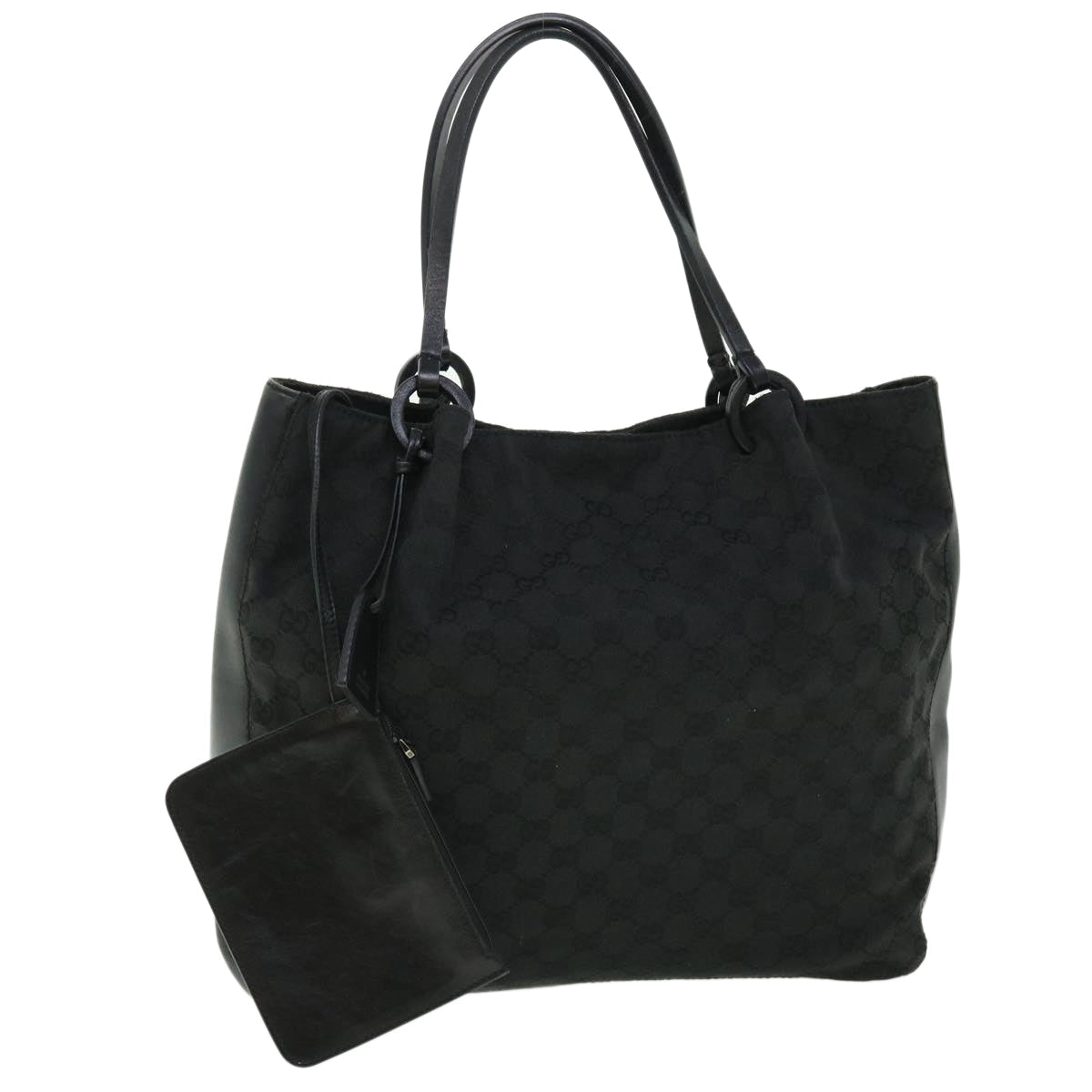 GUCCI GG Canvas Tote Bag Black 101920 ac2128