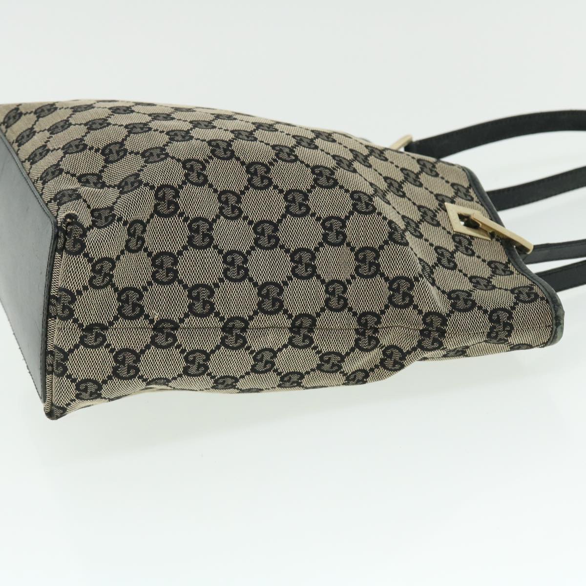 GUCCI GG Canvas Tote Bag Beige Black 002 1099 2404 ac2129