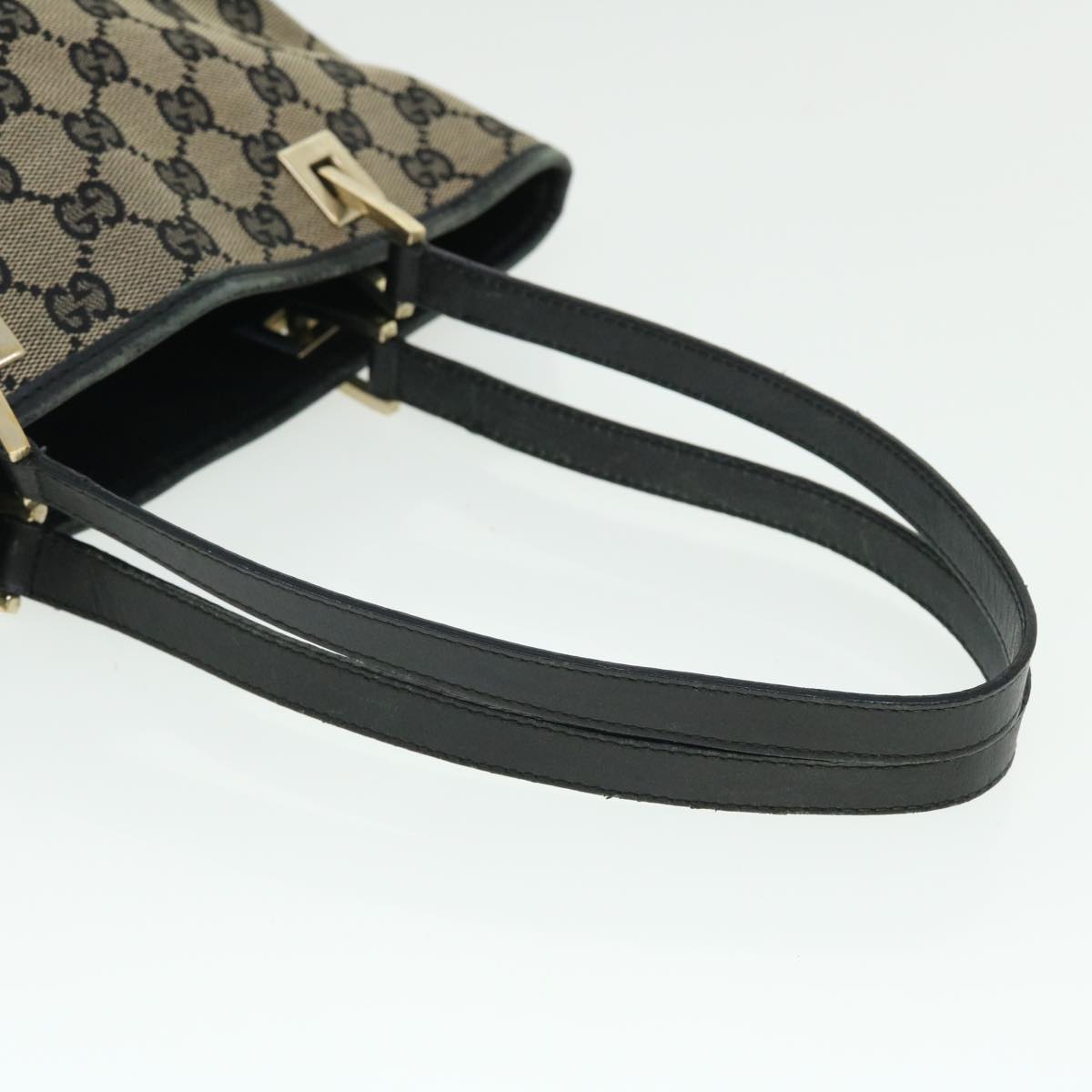 GUCCI GG Canvas Tote Bag Beige Black 002 1099 2404 ac2129