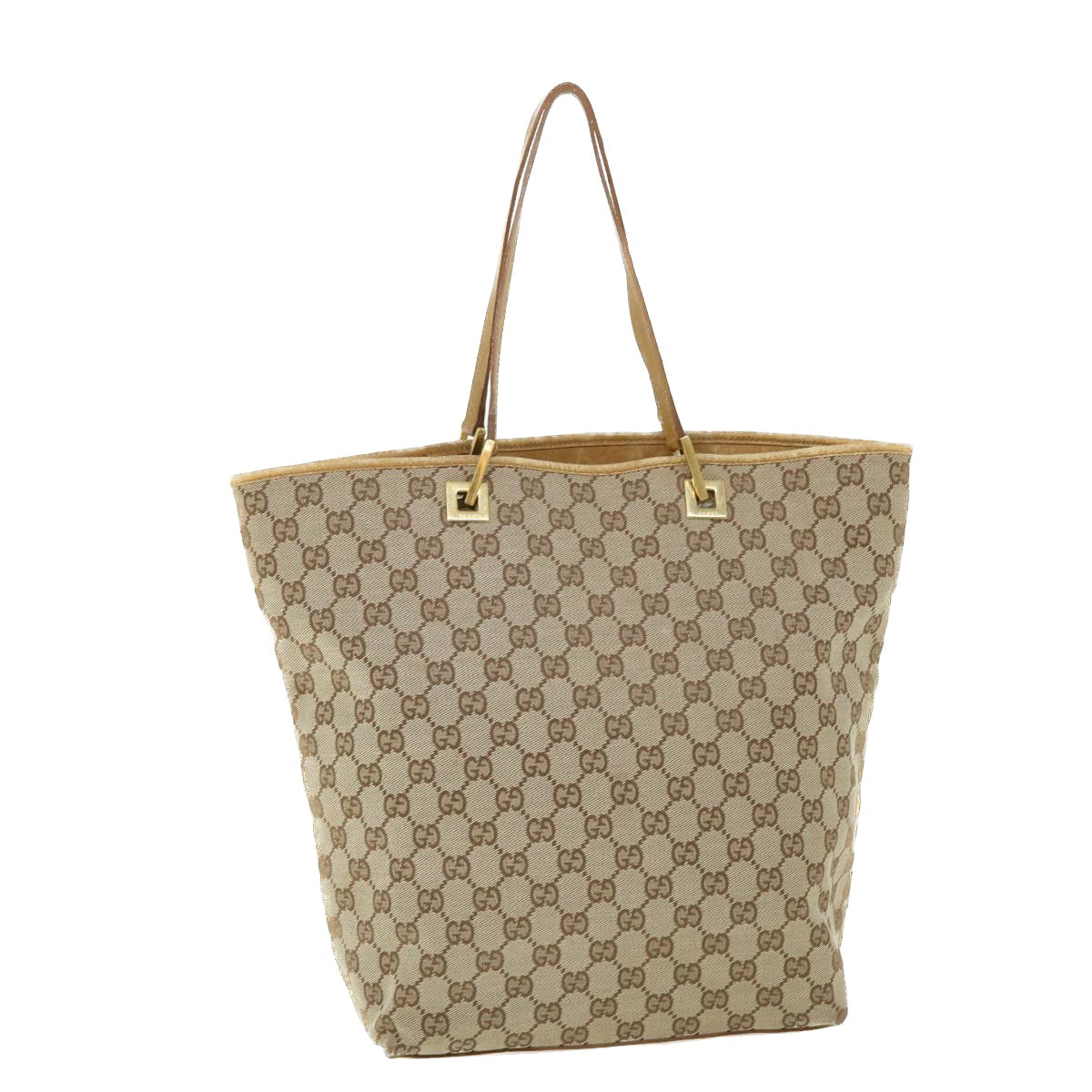 GUCCI GG Canvas Tote Bag Beige Brown 002 1098 3444 ac2130