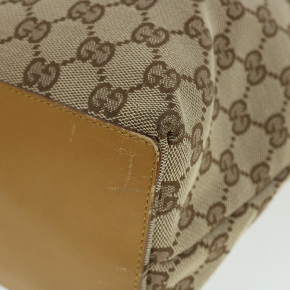 GUCCI GG Canvas Tote Bag Beige Brown 002 1098 3444 ac2130