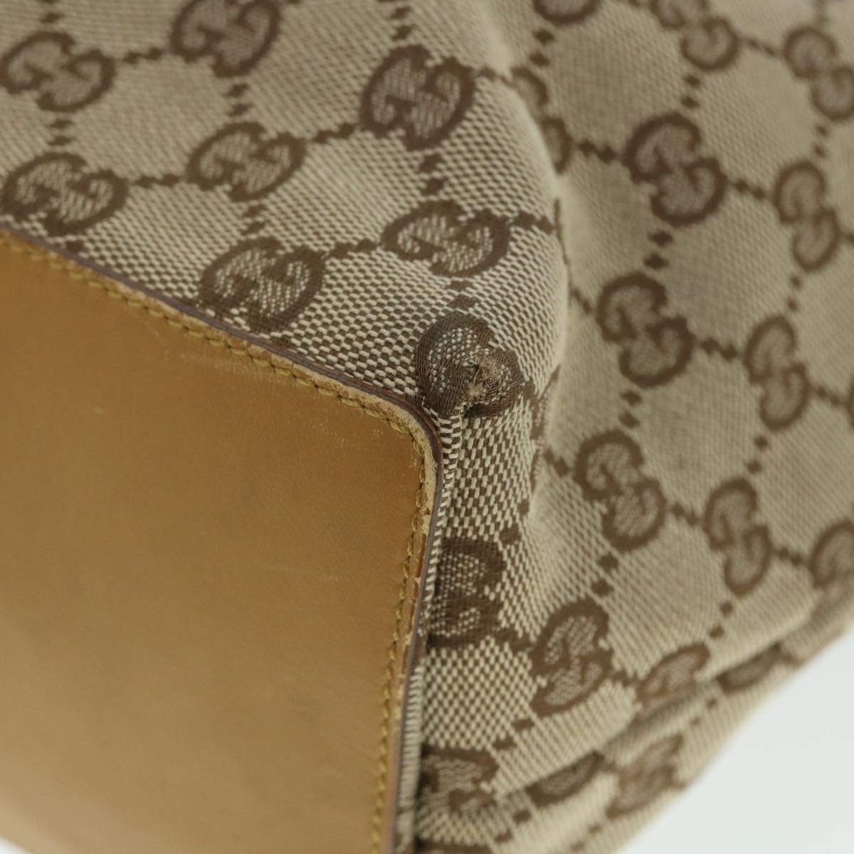 GUCCI GG Canvas Tote Bag Beige Brown 002 1098 3444 ac2130