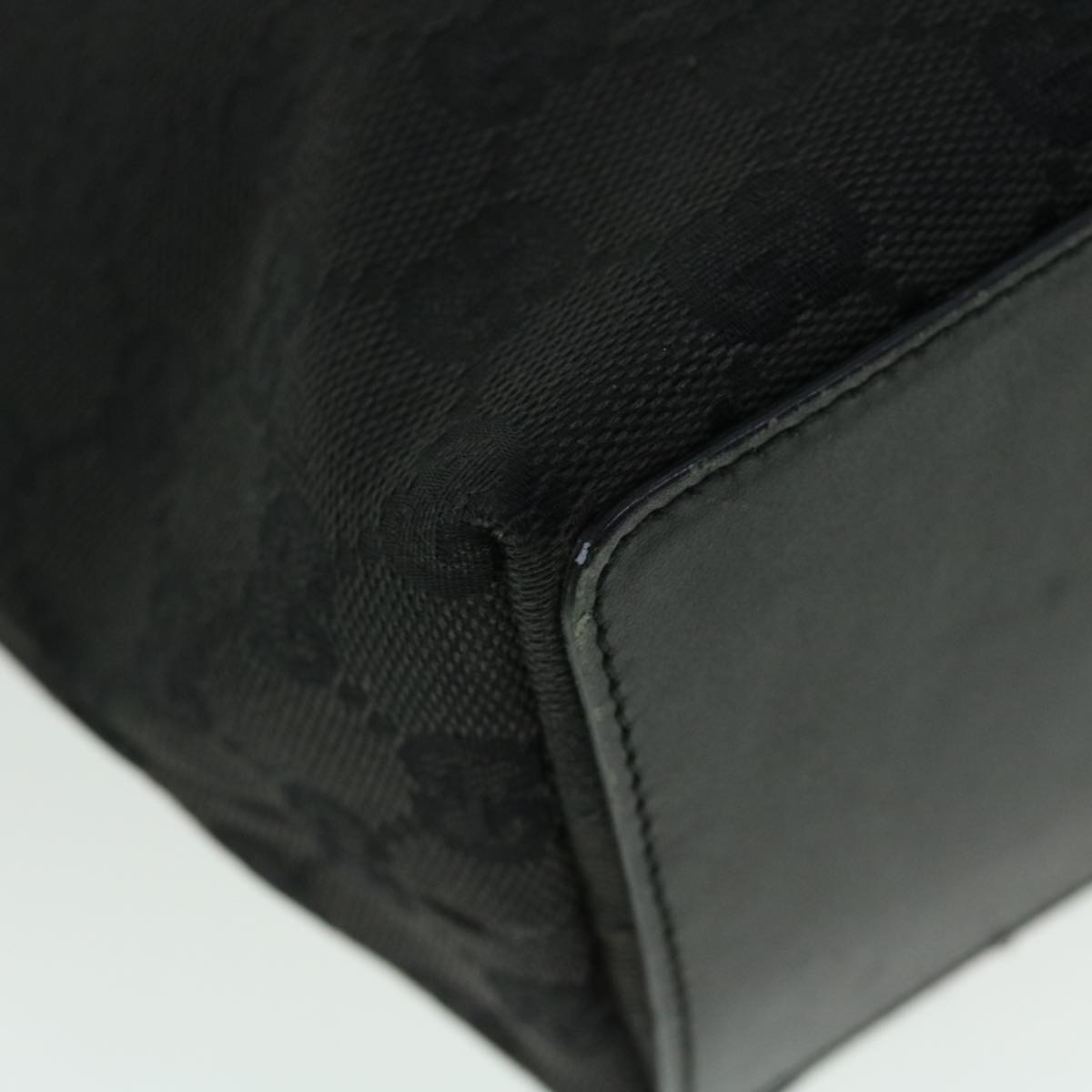 GUCCI GG Canvas Tote Bag Black 31244 ac2131