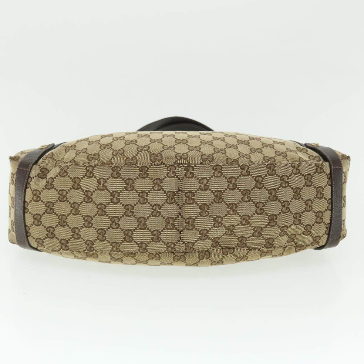 GUCCI GG Canvas Shoulder Bag Beige Brown 130736 ac2133