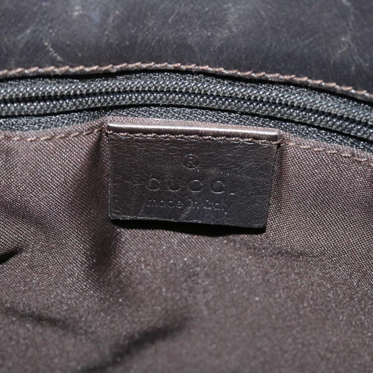 GUCCI GG Canvas Tote Bag Beige Dark Brown 002214 ac2134