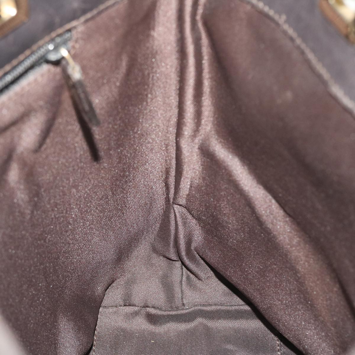 GUCCI GG Canvas Tote Bag Beige Dark Brown 002214 ac2134