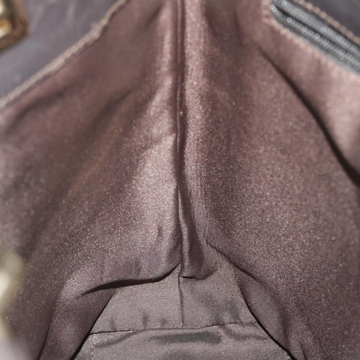 GUCCI GG Canvas Tote Bag Beige Dark Brown 002214 ac2134