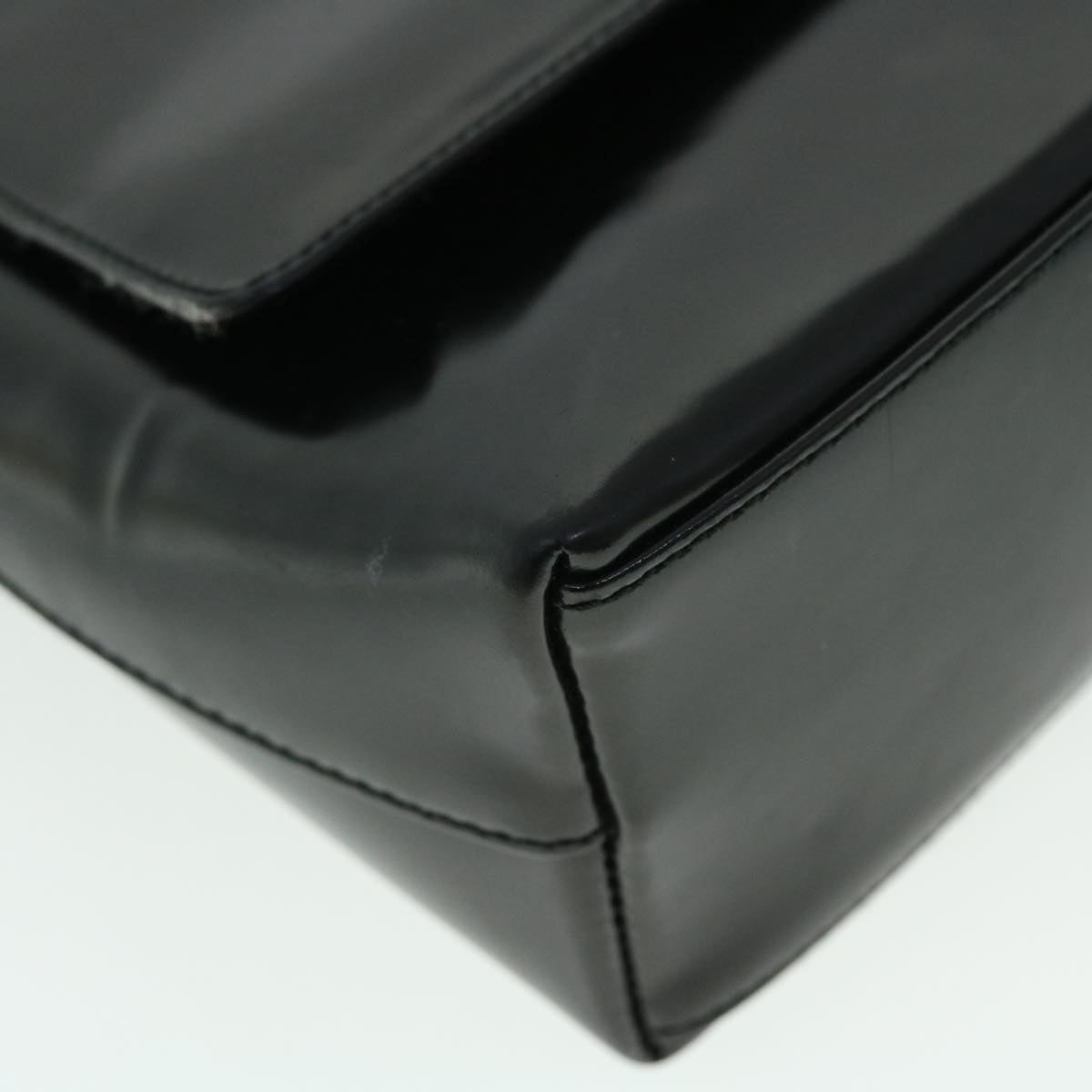 GUCCI Shoulder Bag Patent leather Black 001 3444 1812 ac2141