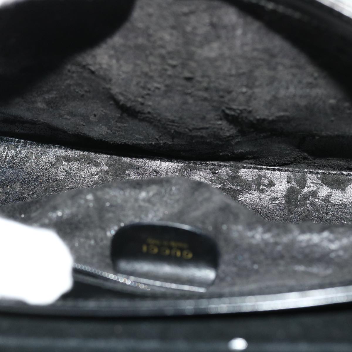 GUCCI Shoulder Bag Patent leather Black 001 3444 1812 ac2141