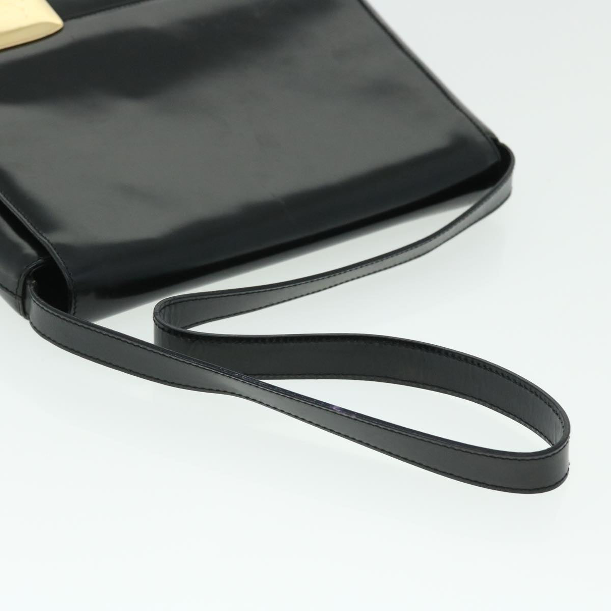 GUCCI Shoulder Bag Patent leather Black 001 3444 1812 ac2141