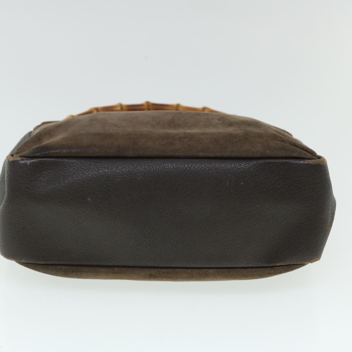 GUCCI Bamboo Shoulder Bag Nylon Canvas 4Set Black Beige Brown ac2155