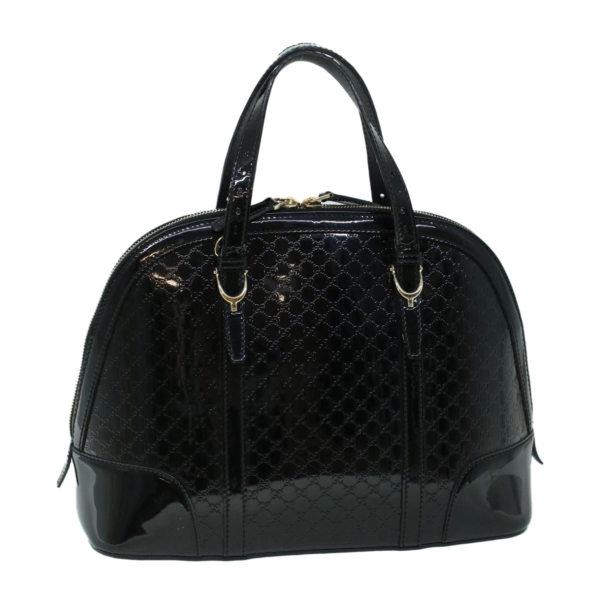 GUCCI Micro GG Canvas Hand Bag Black 309617 ac2156