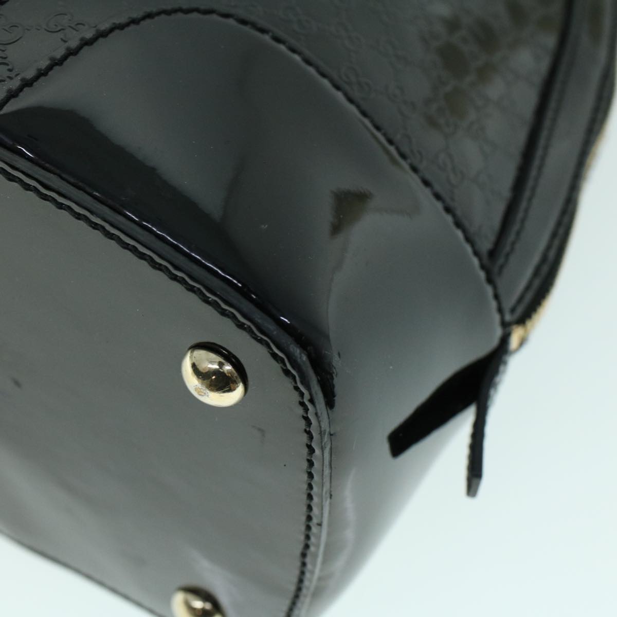 GUCCI Micro GG Canvas Hand Bag Black 309617 ac2156