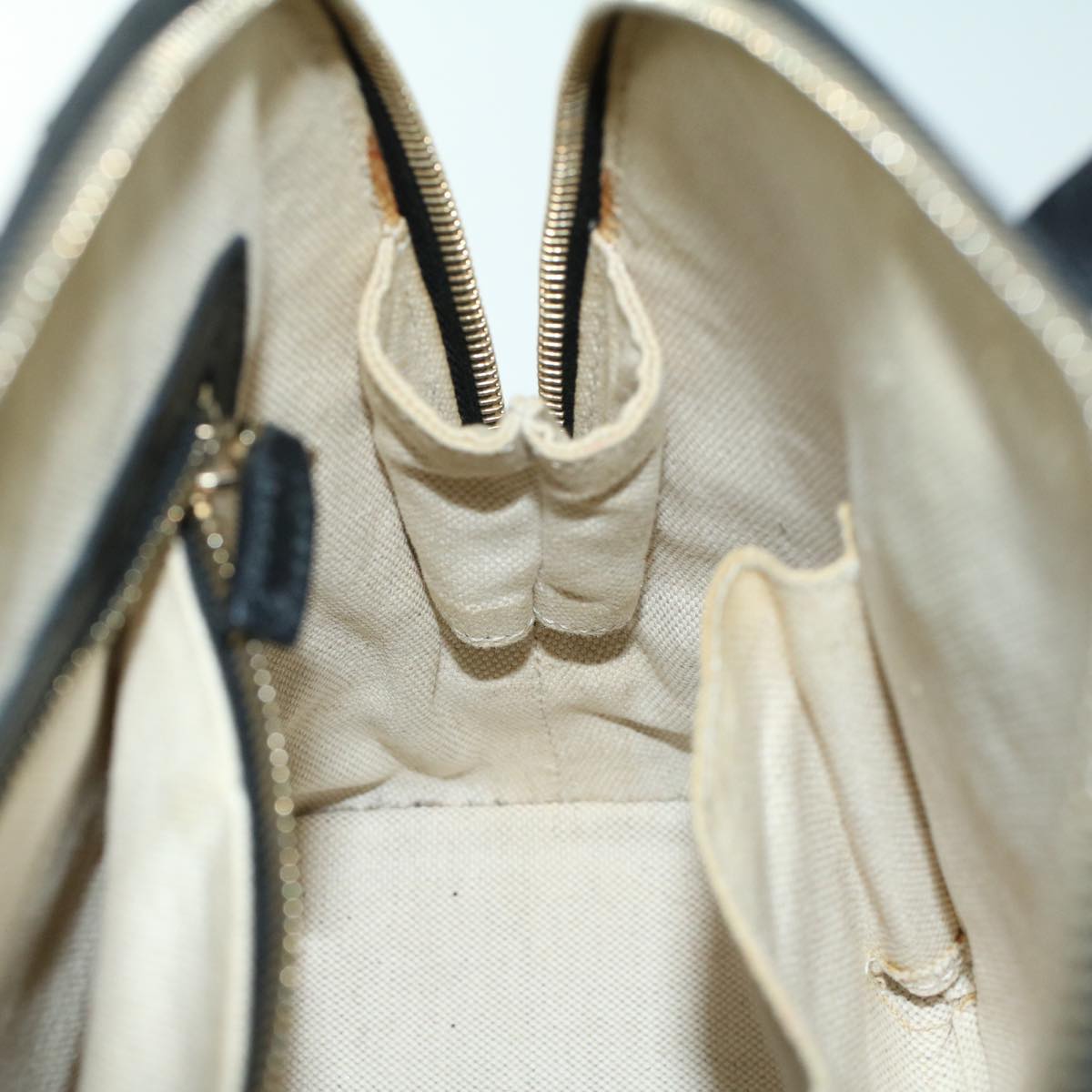 GUCCI Micro GG Canvas Hand Bag Black 309617 ac2156