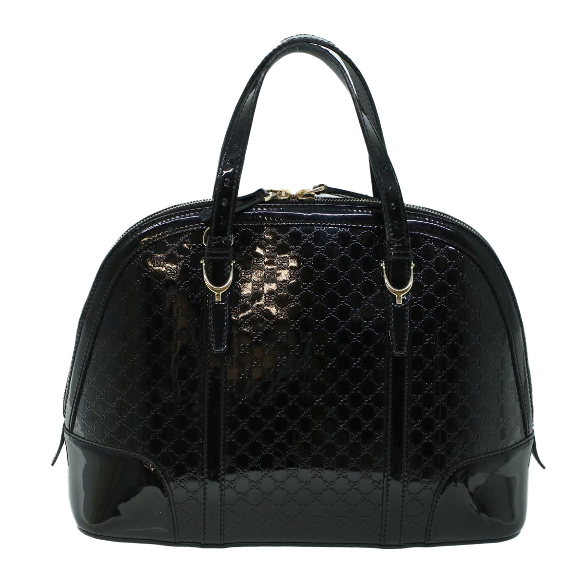 GUCCI Micro GG Canvas Hand Bag Black 309617 ac2156