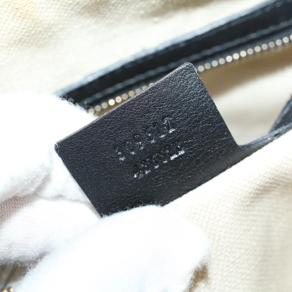 GUCCI Micro GG Canvas Hand Bag Black 309617 ac2156