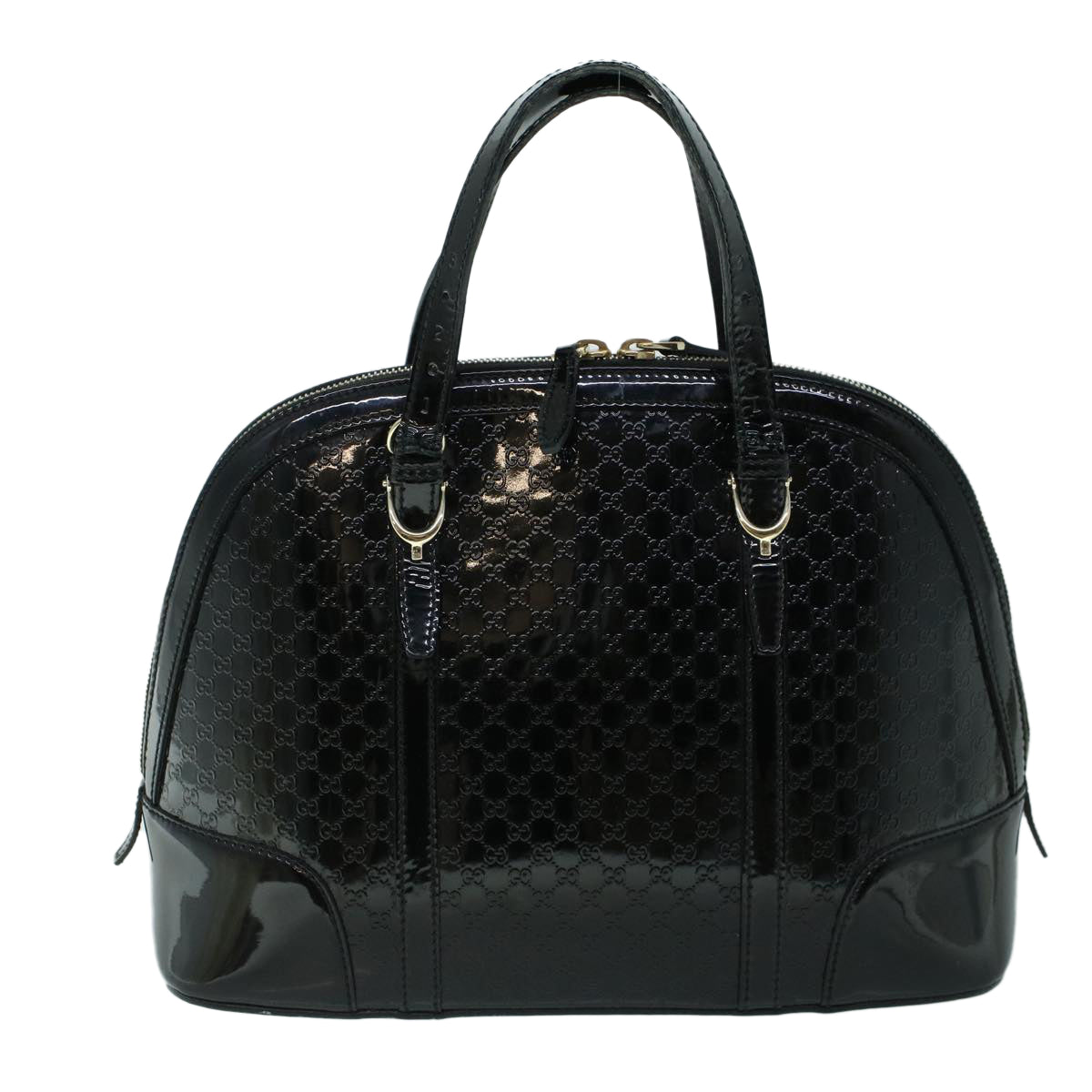 GUCCI Micro GG Canvas Hand Bag Black 309617 ac2156