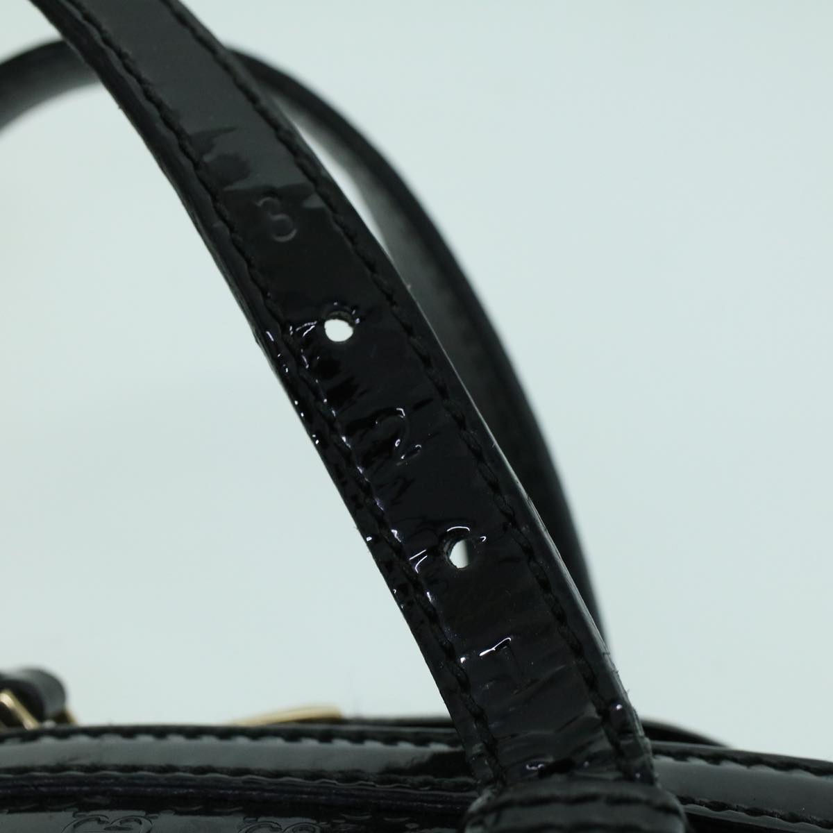 GUCCI Micro GG Canvas Hand Bag Black 309617 ac2156