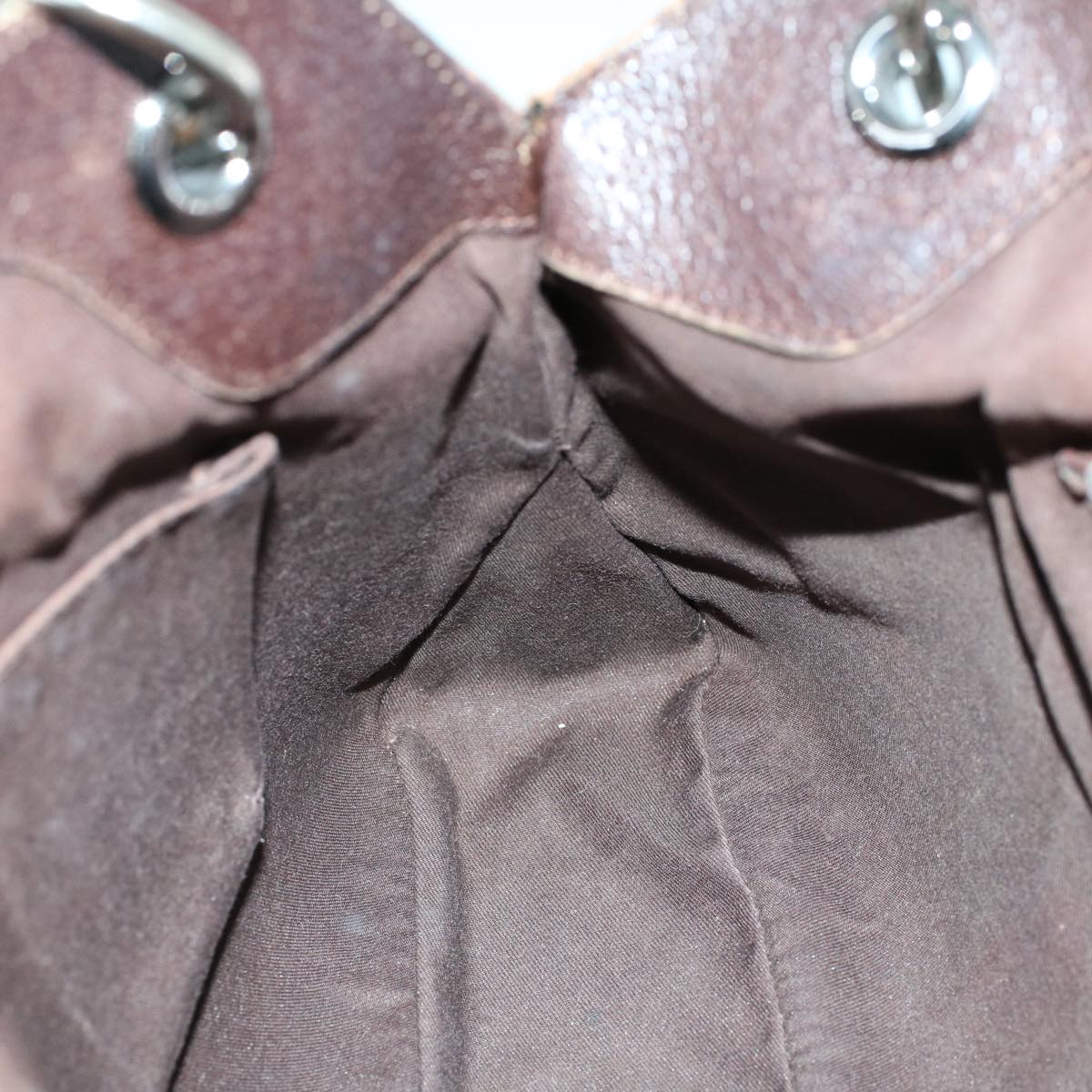 GUCCI GG Canvas Hand Bag Canvas Leather Beige Brown 121023 ac2176