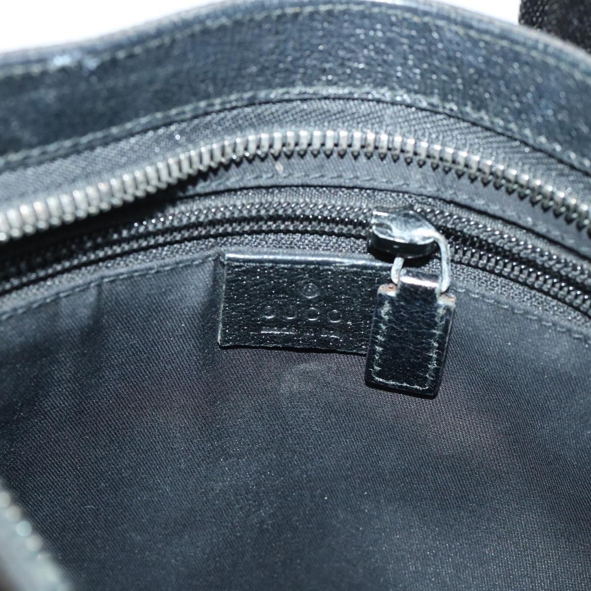 GUCCI GG Canvas Shoulder Bag Canvas Leather Black 122793 ac2179