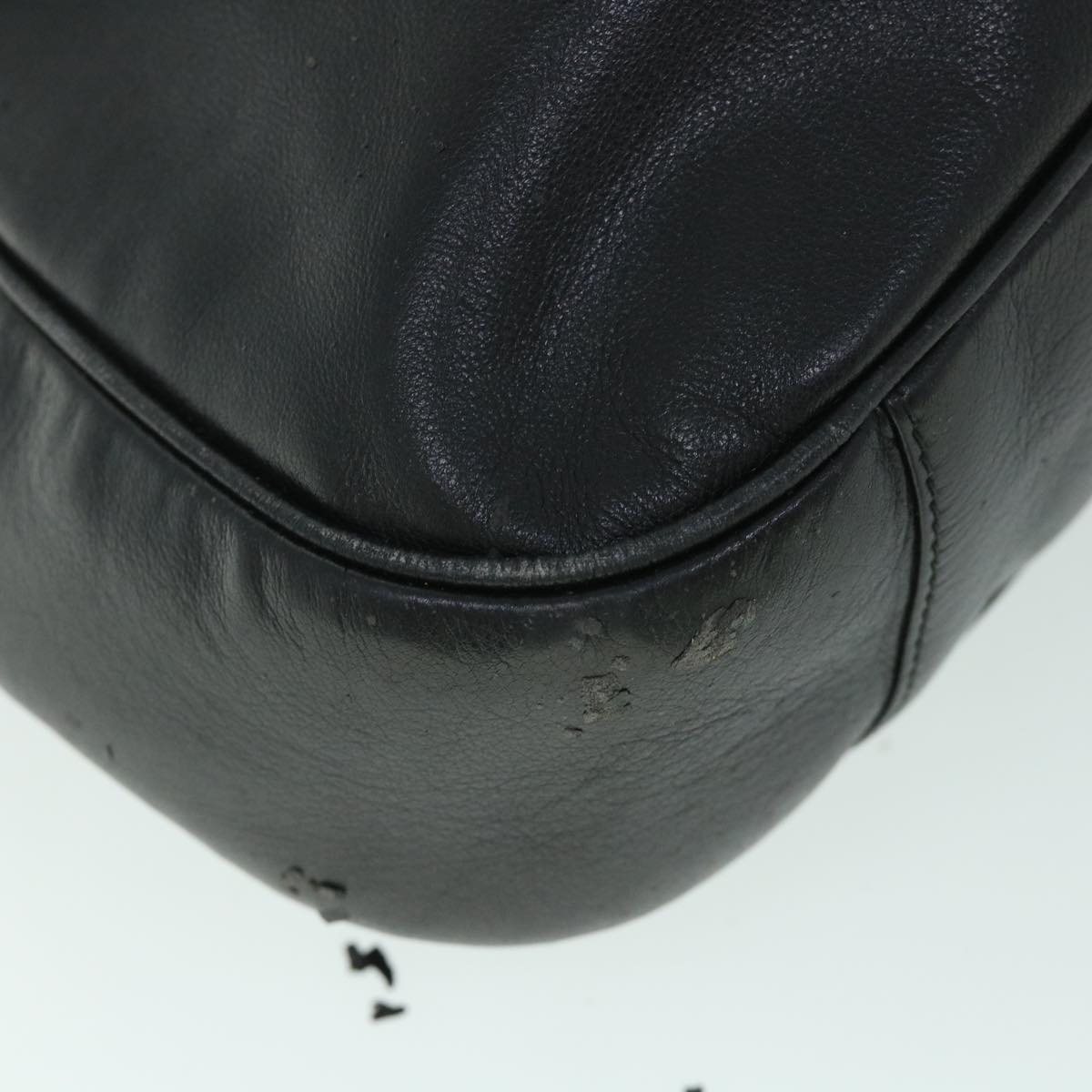 GUCCI Bamboo Shoulder Bag Leather 2way Black 001 3754 1577 ac2180