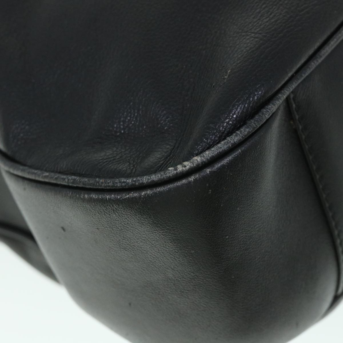 GUCCI Bamboo Shoulder Bag Leather 2way Black 001 3754 1577 ac2180