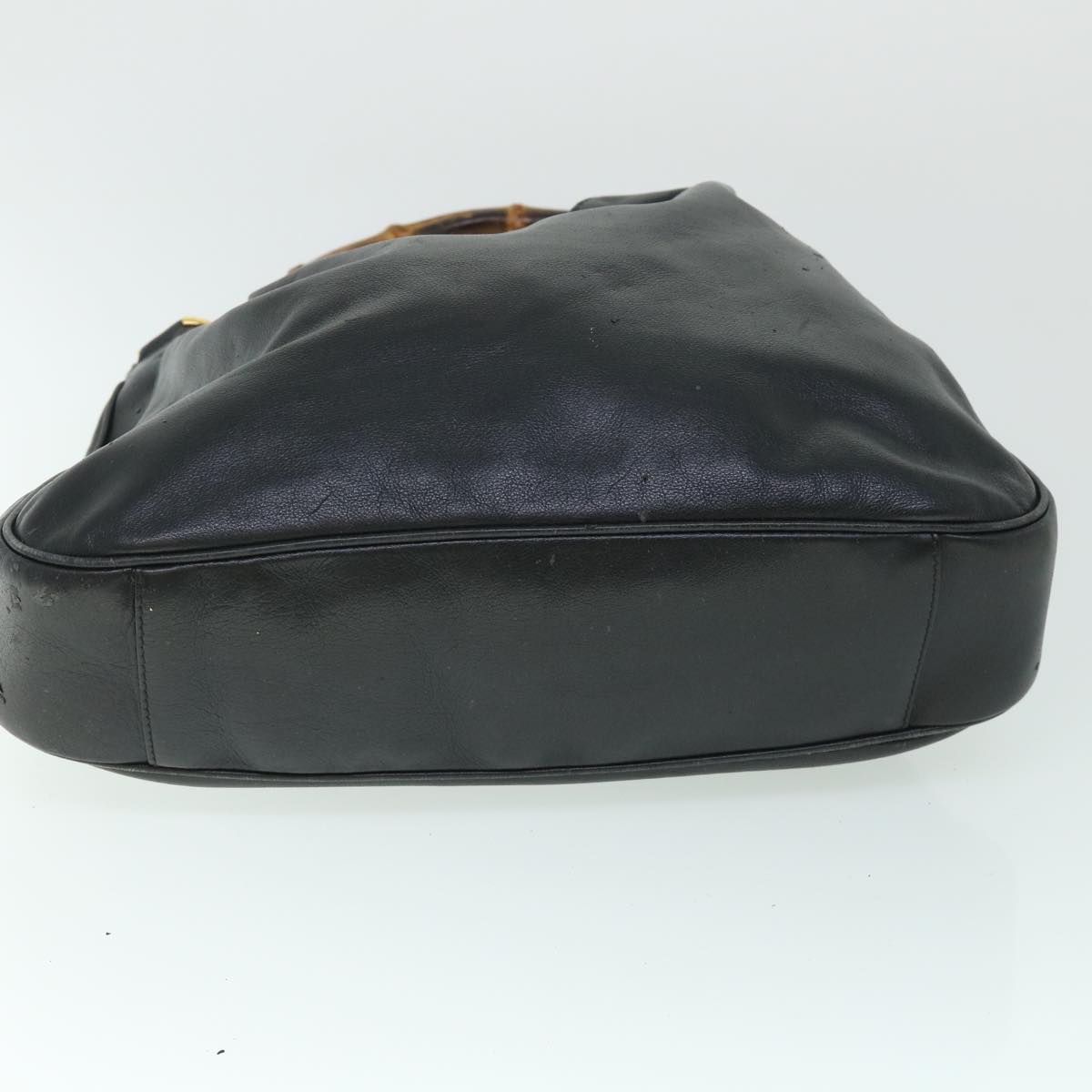 GUCCI Bamboo Shoulder Bag Leather 2way Black 001 3754 1577 ac2180