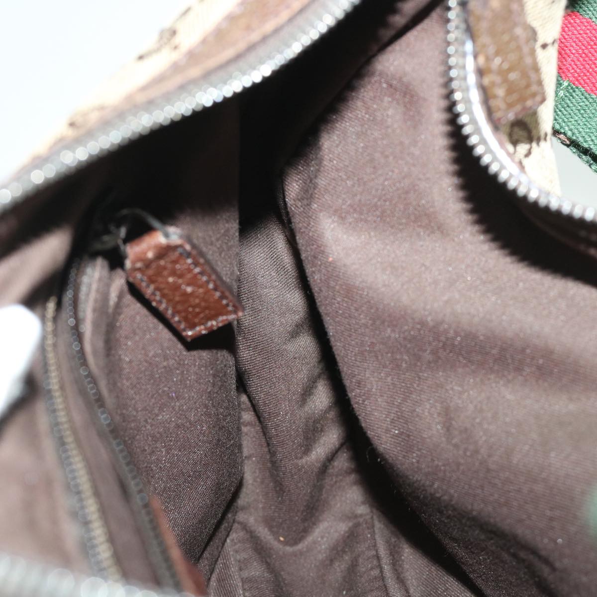GUCCI GG Canvas Web Sherry Line Shoulder Bag Beige Red Green 122790 ac2189