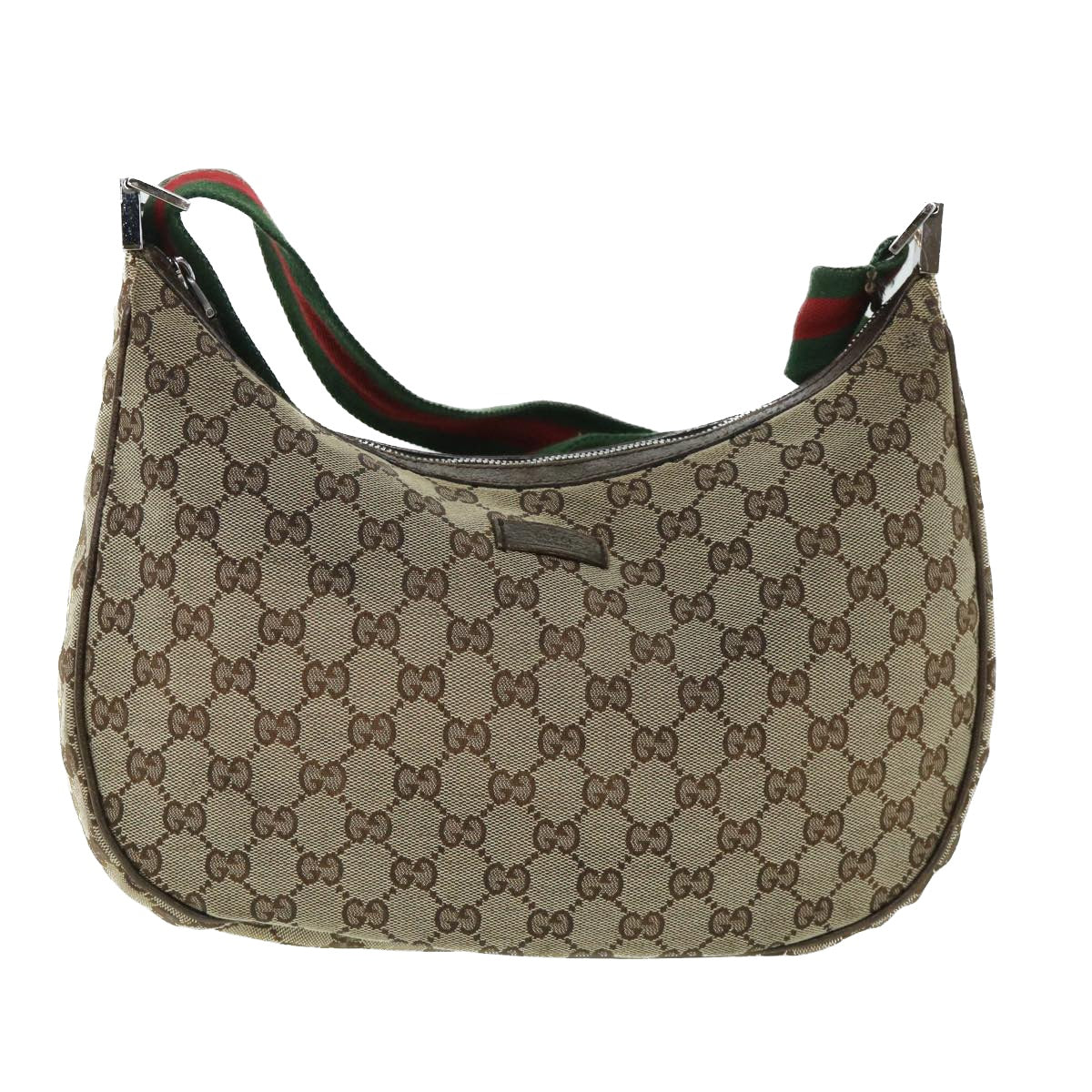 GUCCI GG Canvas Web Sherry Line Shoulder Bag Beige Red Green 122790 ac2189