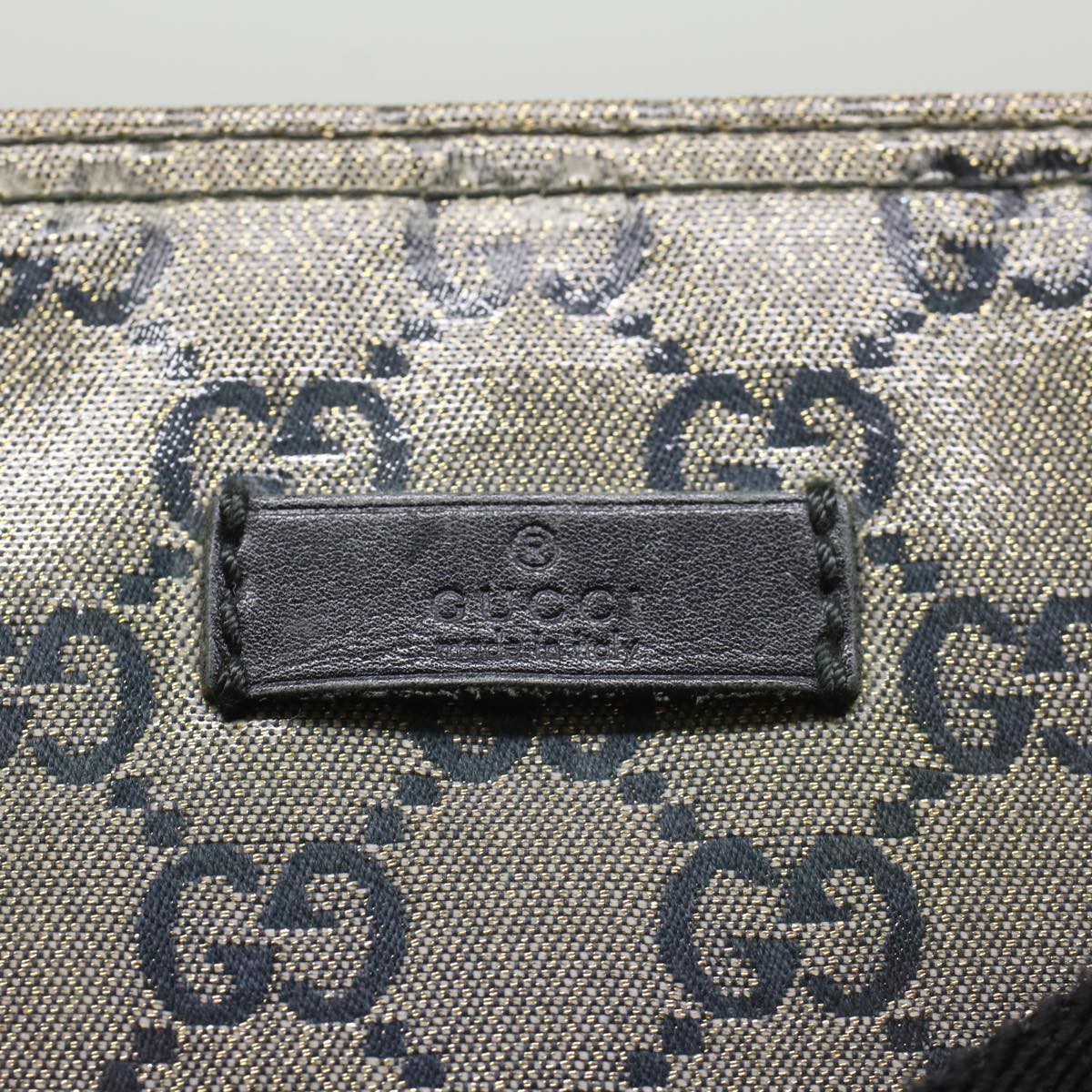 GUCCI GG Crystal Shoulder Bag Silver 189749 ac2190