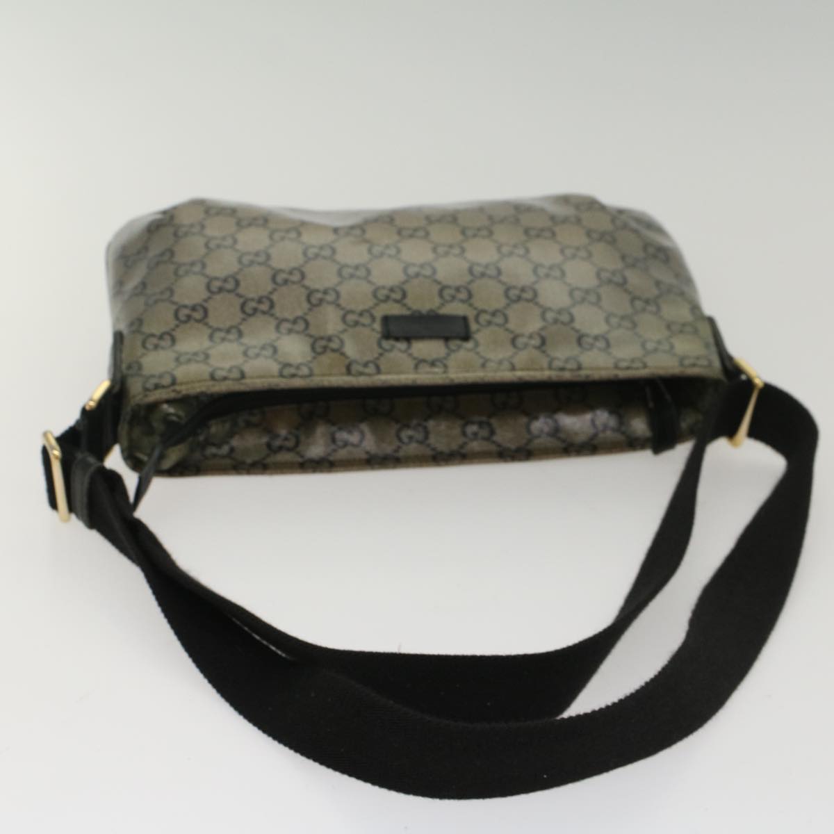 GUCCI GG Crystal Shoulder Bag Silver 189749 ac2190