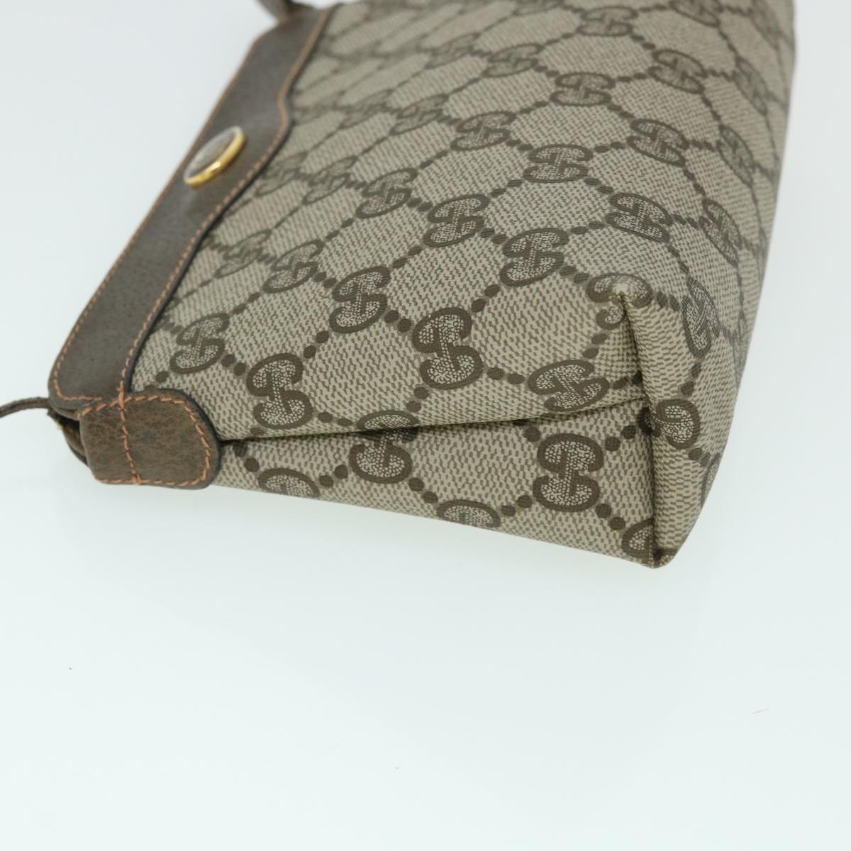 GUCCI GG Canvas Pouch PVC Leather Beige 89 01 020 ac2194