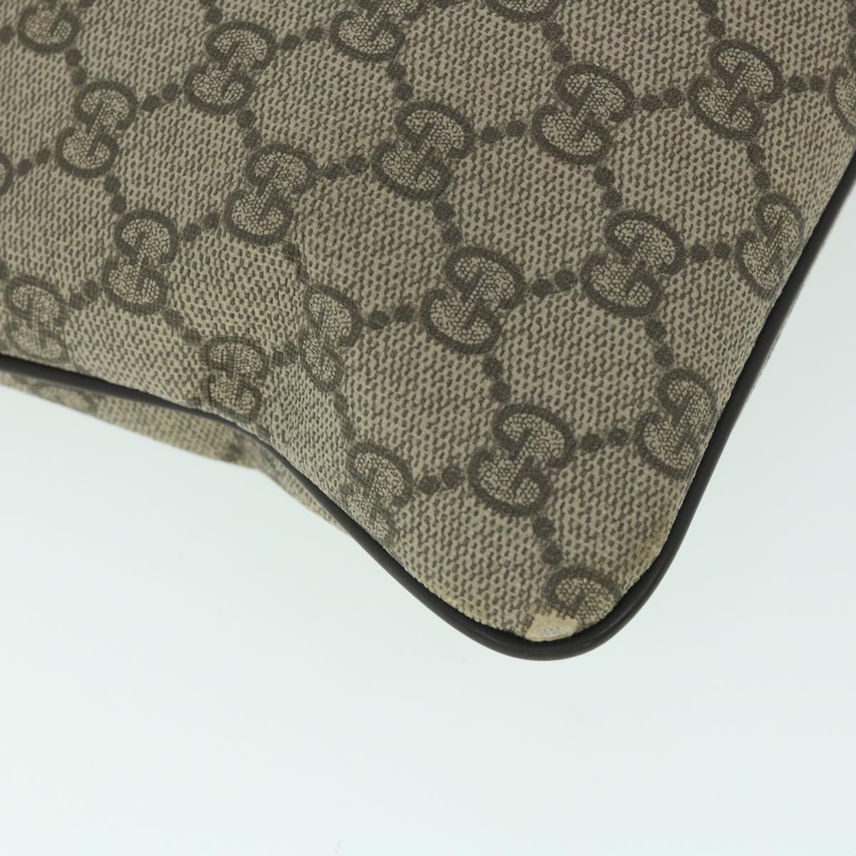 GUCCI GG Canvas Shoulder Bag PVC Leather Beige 295257 ac2197