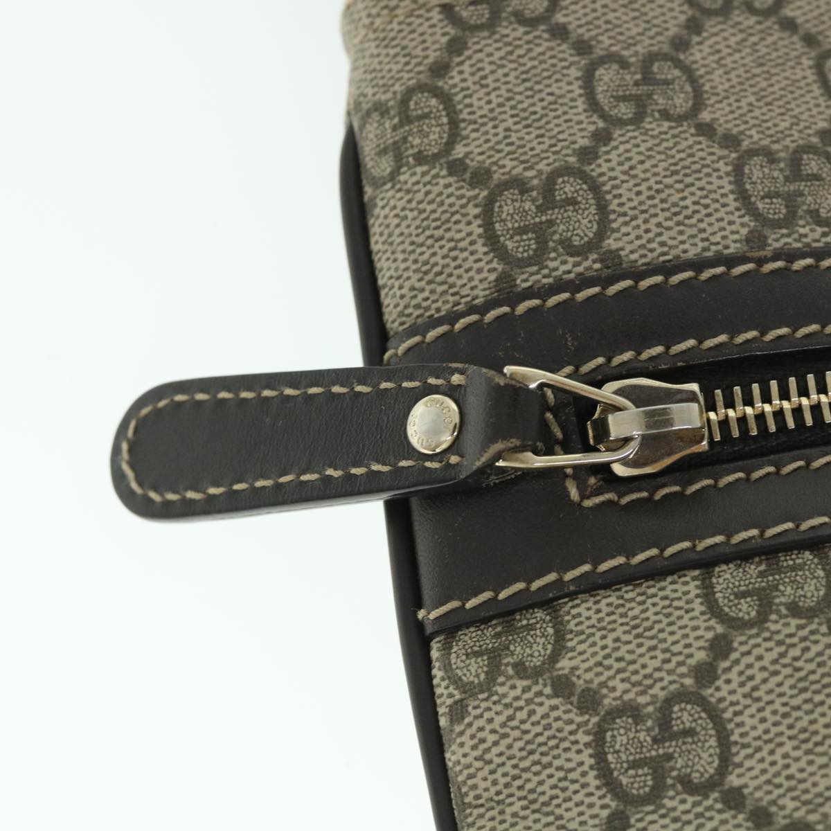 GUCCI GG Canvas Shoulder Bag PVC Leather Beige 295257 ac2197