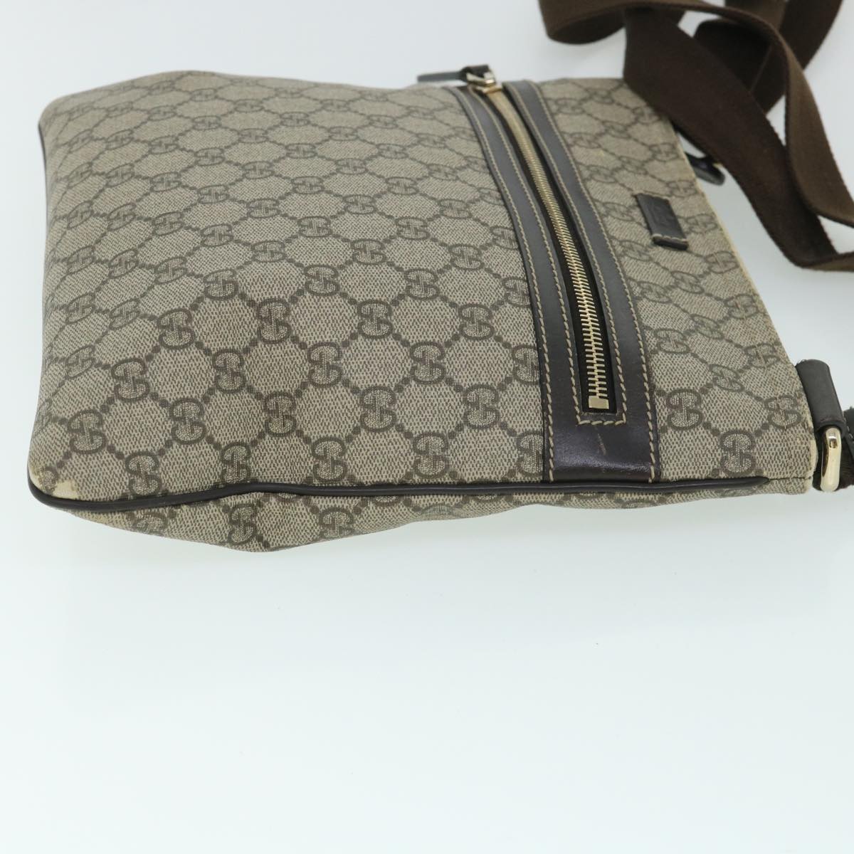 GUCCI GG Canvas Shoulder Bag PVC Leather Beige 295257 ac2197
