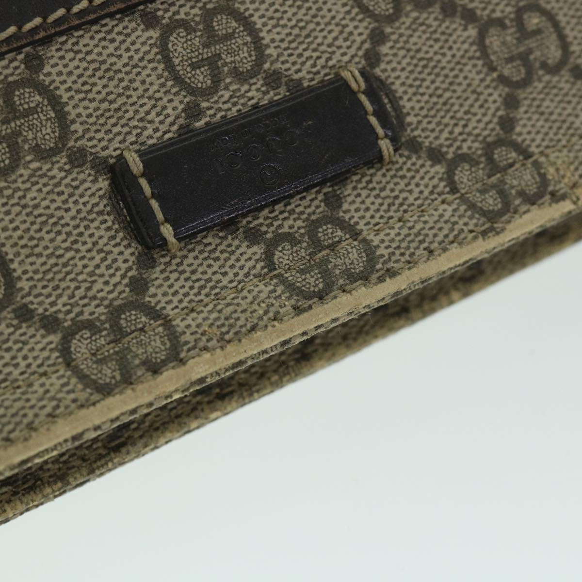 GUCCI GG Canvas Shoulder Bag PVC Leather Beige 295257 ac2197