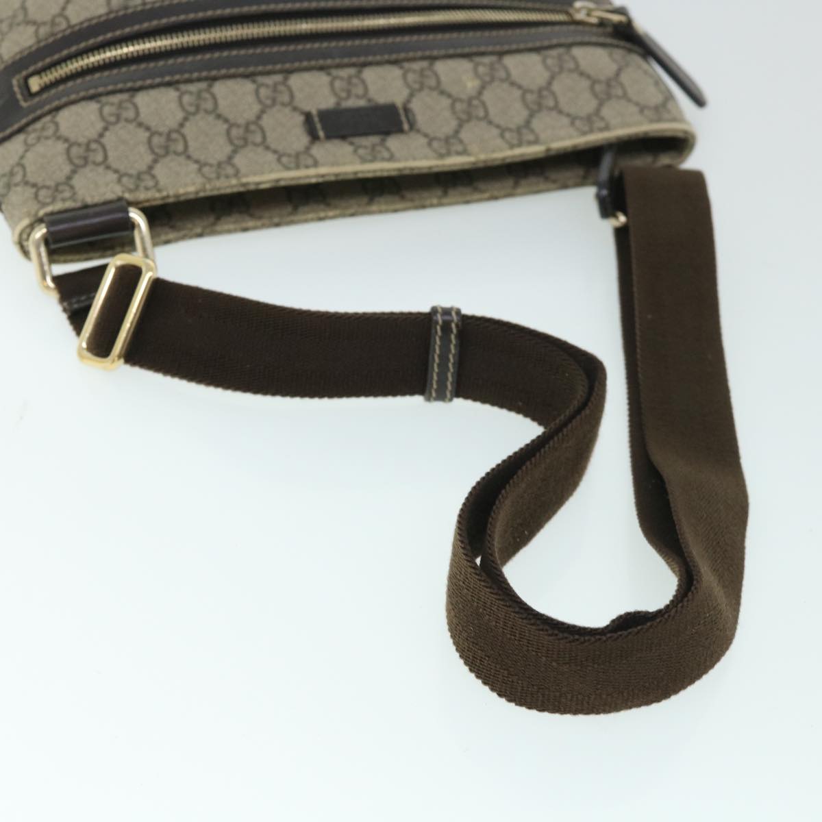 GUCCI GG Canvas Shoulder Bag PVC Leather Beige 295257 ac2197