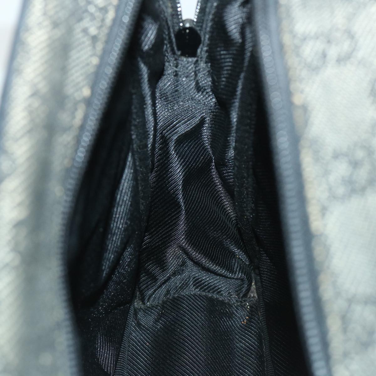 GUCCI GG Canvas Shoulder Bag Black 03136 ac2200