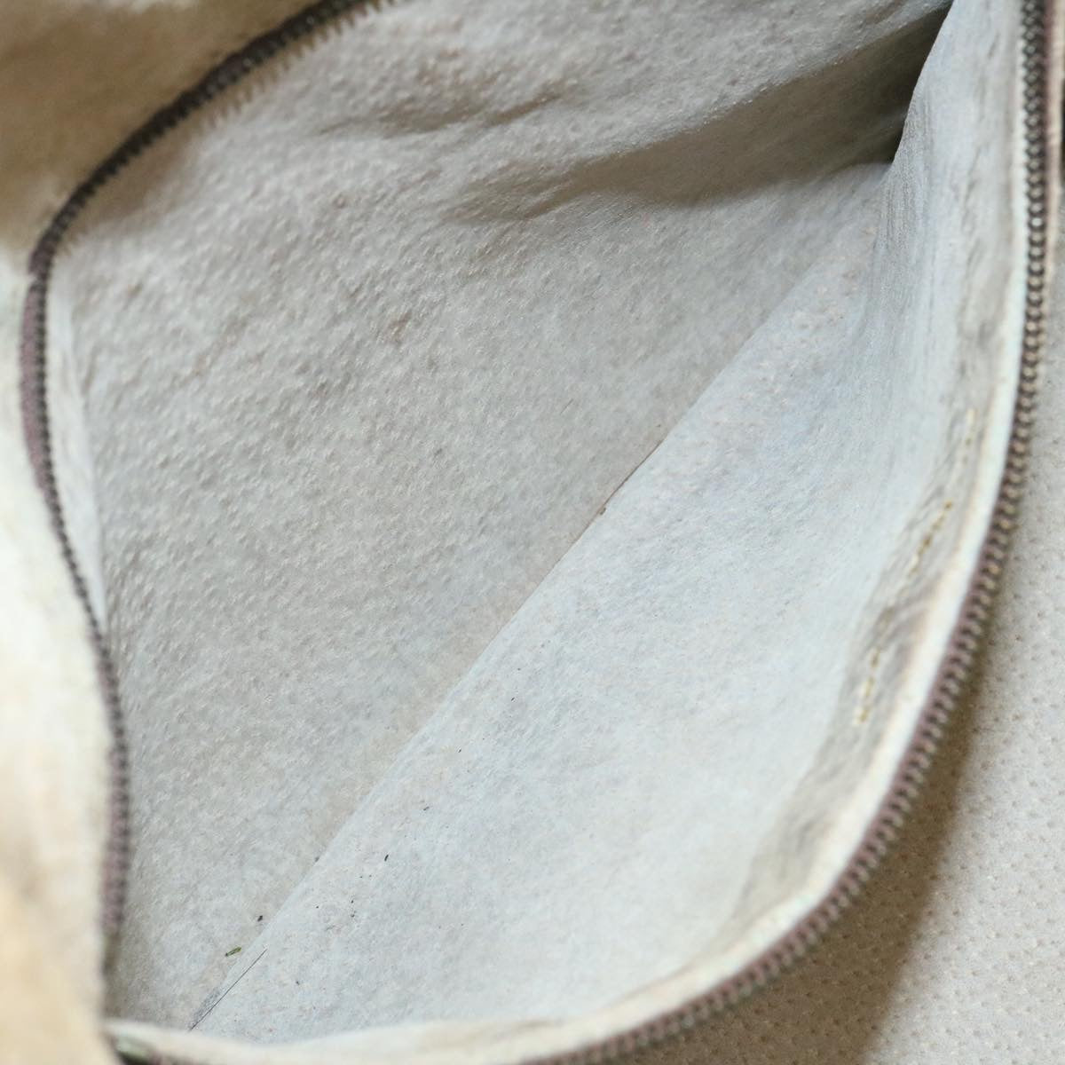 FENDI Zucca Canvas Pouch Pouch Brown Black ac241